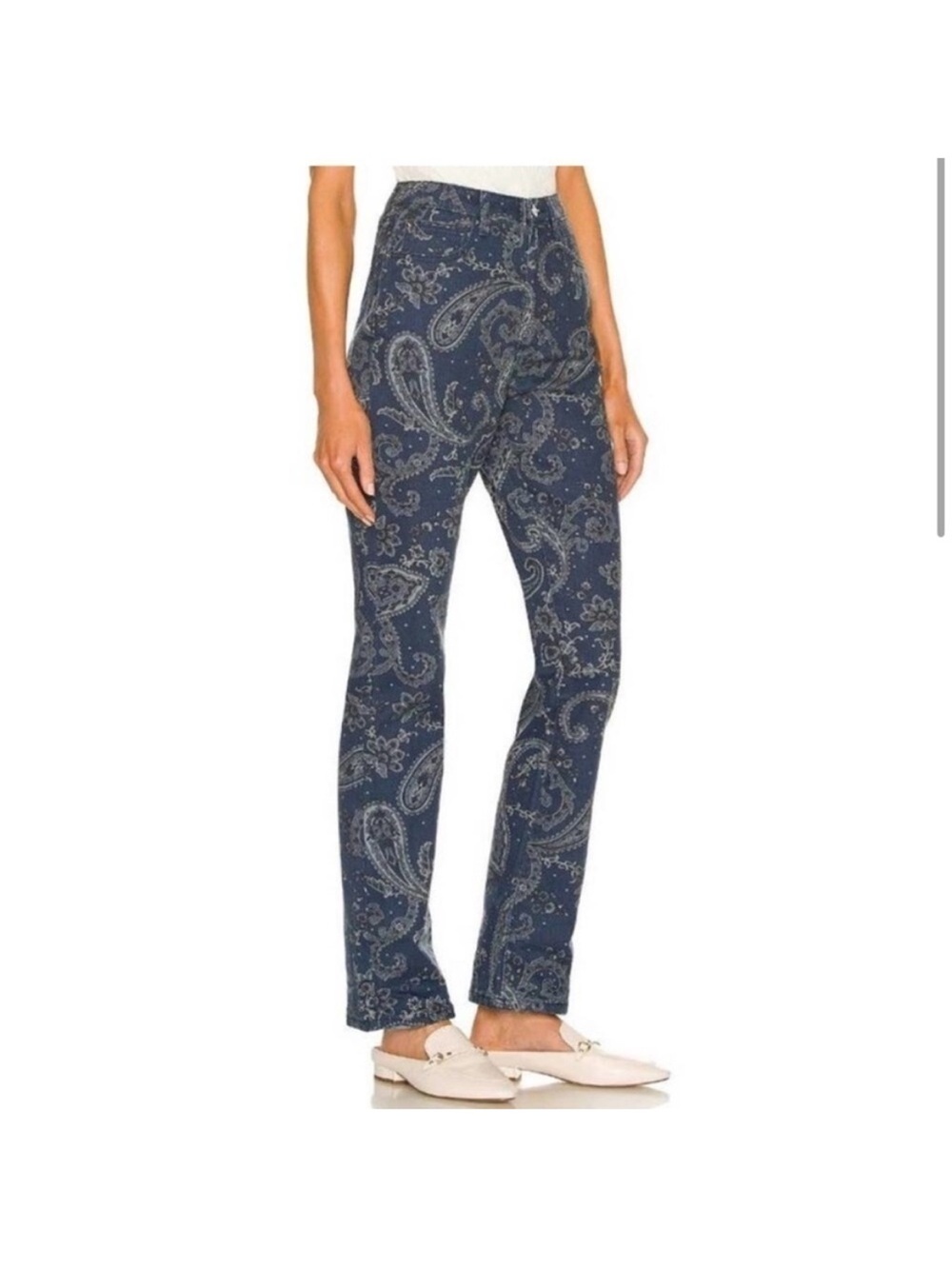 WEWOREWHAT Icon Jean Paisley Print Navy Women’s Jeans